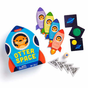 Card Games: Mudpuppy - Otter Space Shaped Box Game