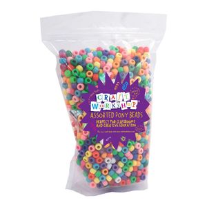Craft Pony Beads - Bright 1800pk