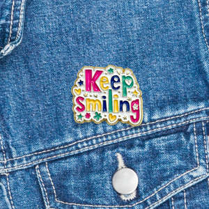 Mindful Pins: Mindful Pin - Keep Smiling