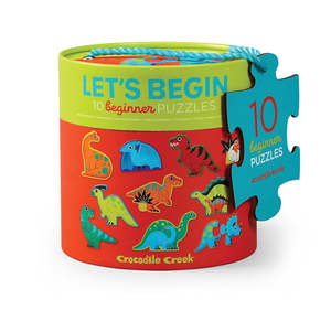 Crocodile Creek: Crocodile Creek Let's Begin 2 Piece Puzzles - Dinosaurs