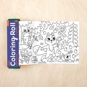 Mudpuppy: Mudpuppy Mini Colouring Roll - Forest Friends