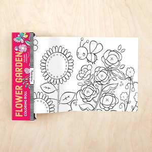 Mudpuppy Mini Colouring Roll - Flower Garden