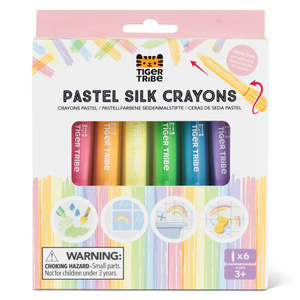 Tiger Tribe: Pastel Silk Crayons 6pk