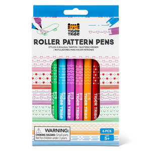 Tiger Tribe: Roller Pattern Pens 6pk