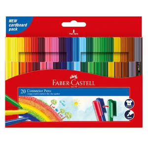 Faber Castell: Faber-Castell Connector Pens 20pk
