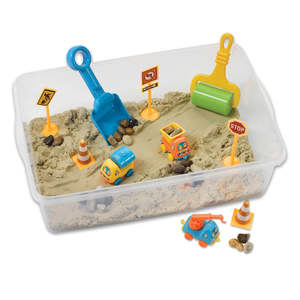Sensory Play: Creativity for Kids Sensory Bin - Construction Zone