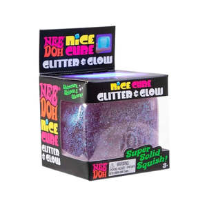 NeeDoh Nice Cube Glitter & Glow