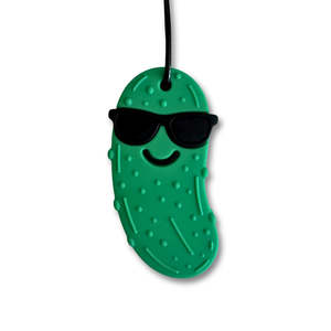 Jellystone Designs Silicone Chew Pendant - Pickle Chilled Green