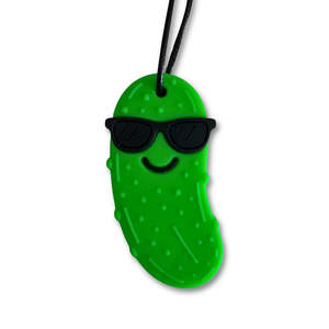 Jellystone Designs Silicone Chew Pendant - Pickle Tangy Green