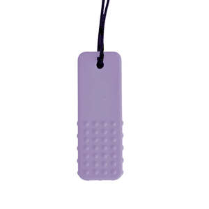 Jellystone Designs Silicone Chew Pendant - Block Purple
