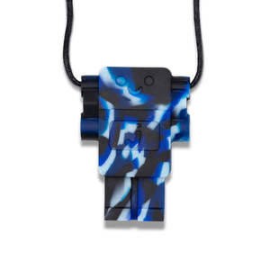 Jellystone Designs Silicone Chew Pendant - Robot Marine Camo