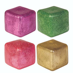 Smoosho’s Glitter Jelly Cube Squishy