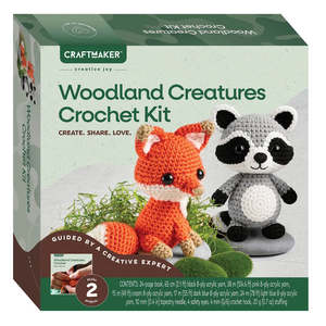 Cross Stitch: Craft Maker Woodland Creatures Crochet Kit