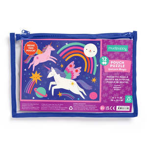 Mudpuppy 12 Piece Pouch Puzzle - Unicorn Magic