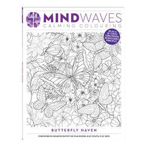 Mindwaves Calming Colouring Book - Butterfly Haven