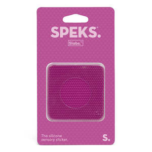 Slabs Silicone Sensory Sticker - Square Static Magenta