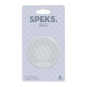 Slabs Silicone Sensory Sticker - Circle Mesh Grey