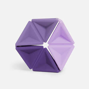 Pivot Silicone Flexagon - Violet
