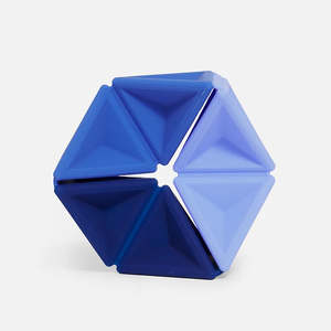 Sensory Fidget Toys: Pivot Silicone Flexagon - Navy