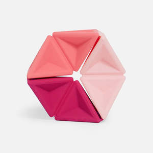 Sensory Fidget Toys: Pivot Silicone Flexagon - Magenta