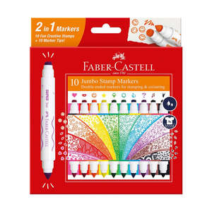 Faber-Castell Jumbo Stamp Markers 10pk