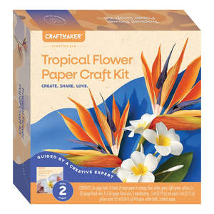 Craft Maker Tropical Flower Paper Craft Kit