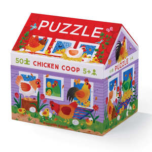 Games: Crocodile Creek 50 Piece House Puzzle - Chicken Coop