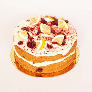 Deli Cakes: Lemon & Raspberry Cake (Vegan)