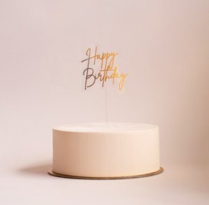 Gold Cake Topper