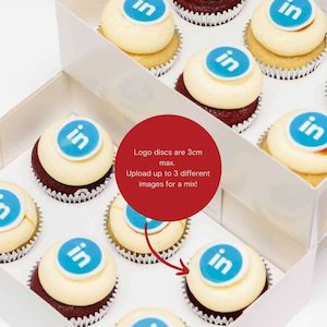 Custom And Branded: Branded Logo Cupcakes