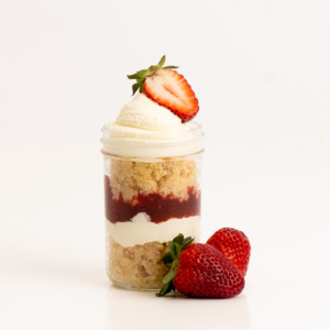 Products: Strawberry White & Chocolate Cake Jar