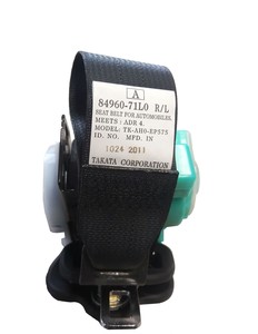 Seat Belt Rear Left 2010 TO 2015