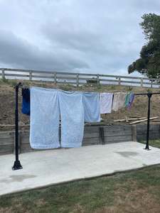 T Bar: SwiftDry Coastline T Bar Clothesline (1200mm wide, 40m) Surface Mounted