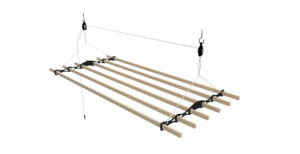 Indoor 1: SwiftDry Lifestyle Contemporary 6 Rail Airer - Black (2 Sizes)