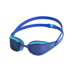 Racing Goggles: Fastskin Hyper Elite Mirror Jnr. Goggle Picton Blue/Cobalt/Iris Mirror - Speedo