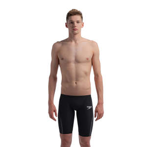 Mens Racesuits: Speedo Men's Fastskin Pure Intent 2.0 Racing Jammer - Black/Iridescent