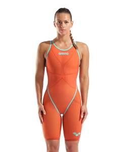 Racing: Women's Powerskin Carbon Glide O/Bk LE Sunset Coral Arena