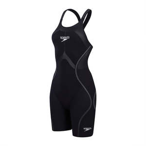 Racing: Speedo Women's Fastskin Pure Intent 2.0 O/Back Kneeskin Racesuit - Black/Iridescent