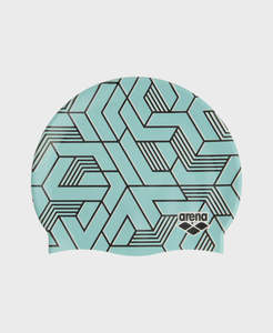 Caps: Arena Silicone Swim Cap Print 2 - Escape