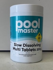 Pool Master Slow Dissolving Multi Chlorine Tablets - 1KG pack - Swimjoy
