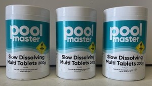 Pool Master Slow Dissolving Multi Chlorine Tablets - 3KG pack - Swimjoy