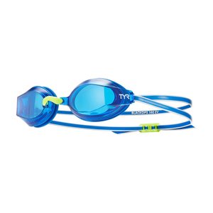 TYR Blackops Youth Swim Goggles: Blue/Blue