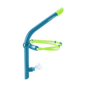 Swimming Aid Training Equipment: TYR Ultralite Snorkel Elite, Blue