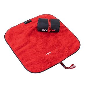 Beach Towels Swim Ponchos: Dryrobe Change Mat, Black/Red