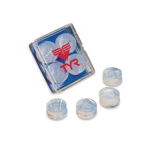 TYR Soft Silicone Earplugs, Clear: Pack/4