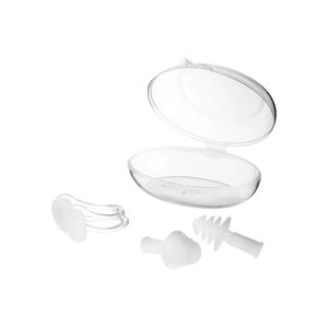 Swimming Aquatics Accessories: TYR Nose and Earplug Set, Clear