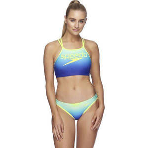 Womens Two Peice: SQUAD HIGH NECK TWO PIECE SPEEDO