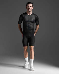 Womens Tops: 2XU AERO HEX SLEEVED TRI TOP