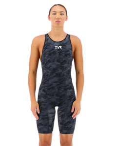 WOMENS BLACK CAMO VENZO CLOSED BACK TYR