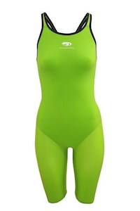 Female Entry Level Racing: FEMALE neroFIT KNEESKIN LIME GREEN